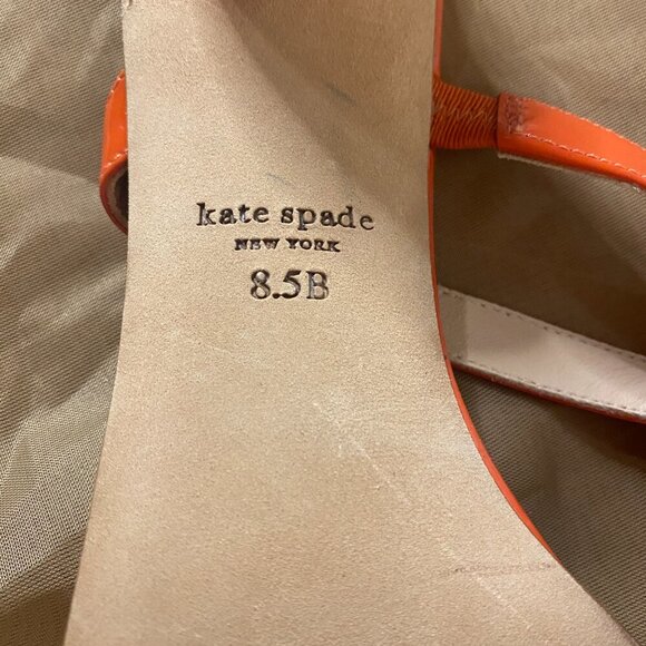 Rare Kate Spade Palm Springs Sandals Size 8.5, Italia Leather, Round Heel - Picture 5 of 10